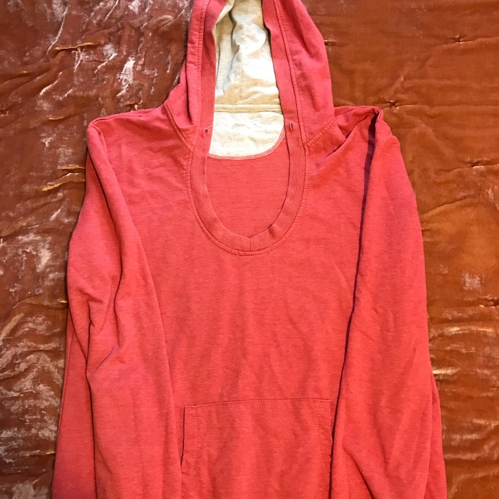 pink hoodie